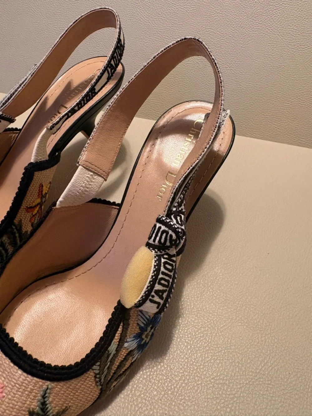 Christian Dior J’Adior Embroidered Slingback Pumps – Floral – Size 38 - Picture 3 of 11